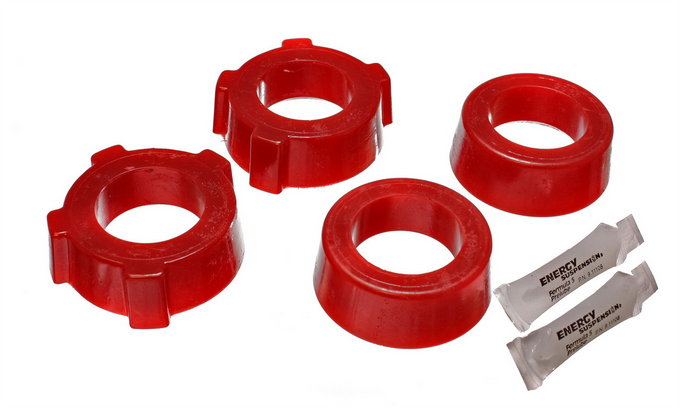 Red Rear Spring Plate Bushing Set <br>73-75 Volkswagen Super Beetle