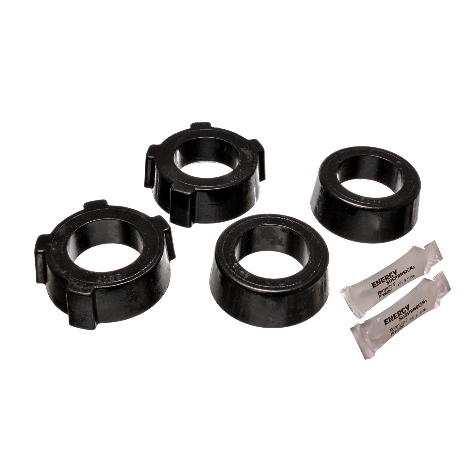 Black Rear Spring Plate Bushing Set <br>73-75 Volkswagen Super Beetle