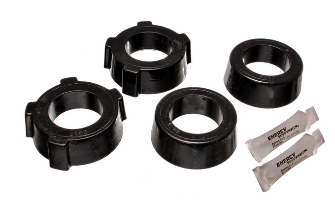 Black Rear Spring Plate Bushing Set <br>73-75 Volkswagen Super Beetle