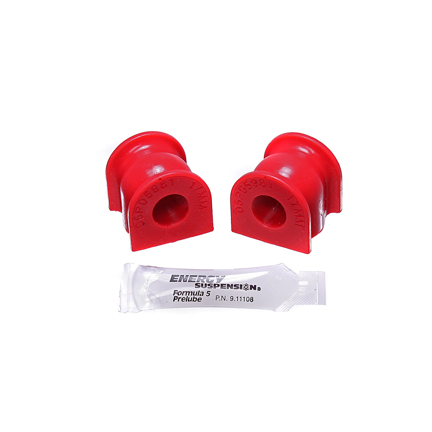 Red 17mm Rear Sway Bar Bushing Set <br>06-11 Honda Civic