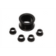 Black Power Steering Rack Bushing Set <br>92-95 Honda Civic
