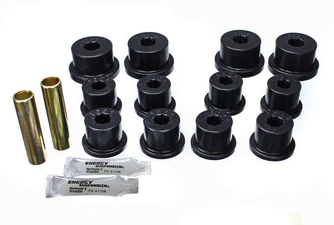 Black Spring Frame Shackle Bushing Set <br>86-95 Suzuki Samurai