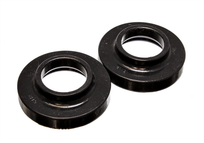 Black Front Spring Pad Set <br>97-06 Jeep Wrangler TJ