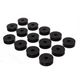 Black Body Mount Set <br>55-58 Jeep Willys, 59-75 Jeep CJ3/CJ5