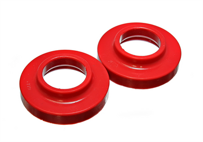 Red Front Spring Pad Set <br>97-06 Jeep Wrangler TJ