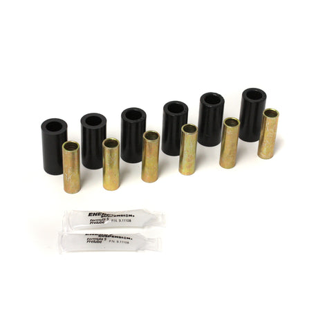Black Frame Spring Bushing Set <br>55-58 Jeep Willys, 59-75 Jeep CJ3/CJ5