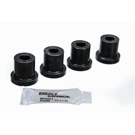 Black Shackle Bushing Set <br>76-86 Jeep CJ5/CJ7