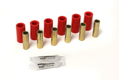 Red Frame Spring Bushing Set <br>55-58 Jeep Willys, 59-75 Jeep CJ3/CJ5