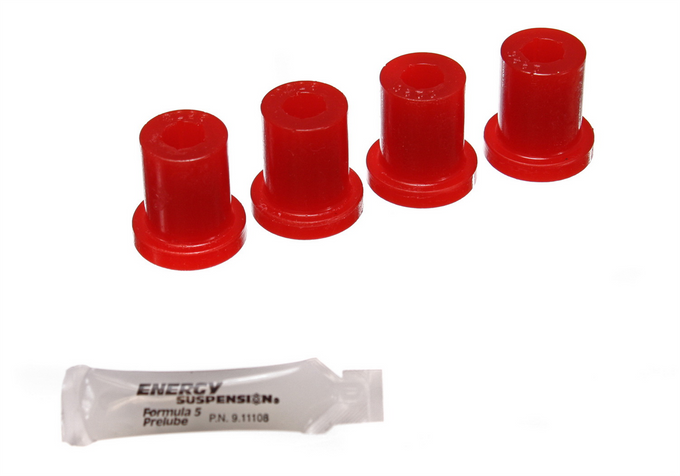 Red Aftermarket Shackle Set <br>76-86 Jeep CJ5/CJ7