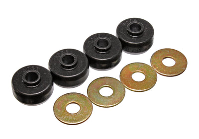 Black Cushions for Rear Leaf Spring Bushing Set <br>84-96 Chevrolet Corvette