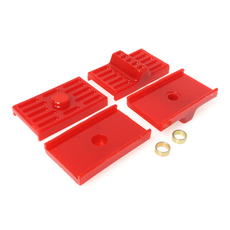 Red Multi Leaf Spring Isolators <br>70-81 Chevrolet Camaro