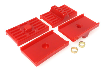 Red Multi Leaf Spring Isolators <br>70-81 Chevrolet Camaro