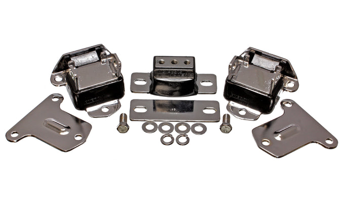 Chrome Finish Motor & Transmission Mounts <br>68-72 Chevrolet Chevelle