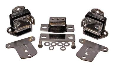 Chrome Finish Motor & Transmission Mounts <br>67-72 Chevrolet Camaro, Corvette