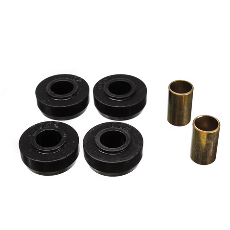 Black Front Strut Rod Bushing Set <br>62-67 Chevrolet Chevy II