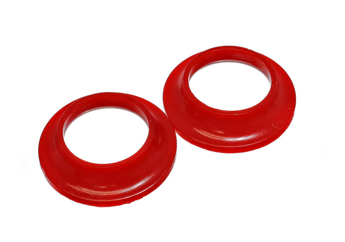 Red Rear Upper Coil Spring Isolators <br>91-96 Chevrolet Caprice
