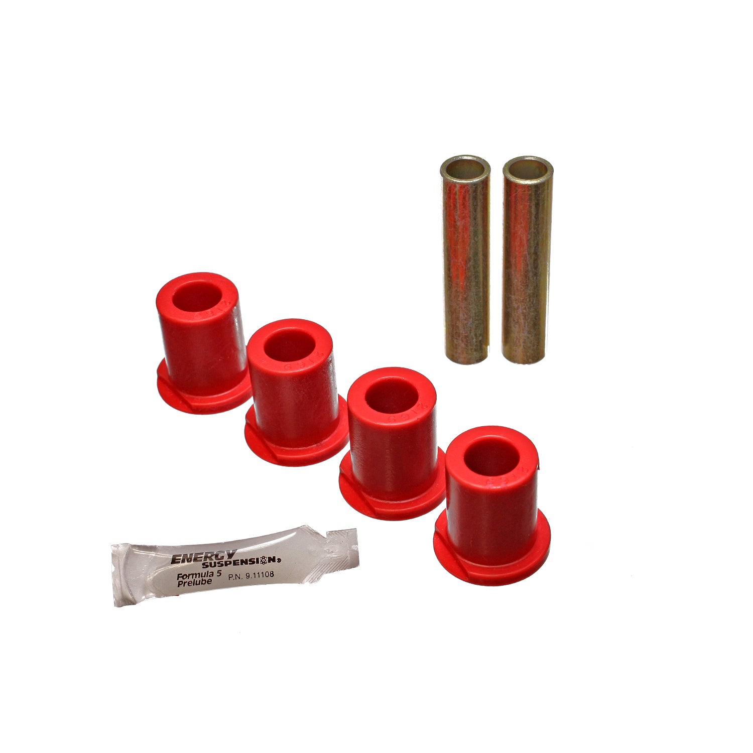Red Rear Spring Frame Shackle Bushing Set <br>80-96 Ford Bronco F-150 F-250 F-350