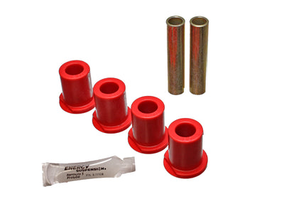 Red Rear Spring Frame Shackle Bushing Set <br>80-96 Ford Bronco F-150 F-250 F-350