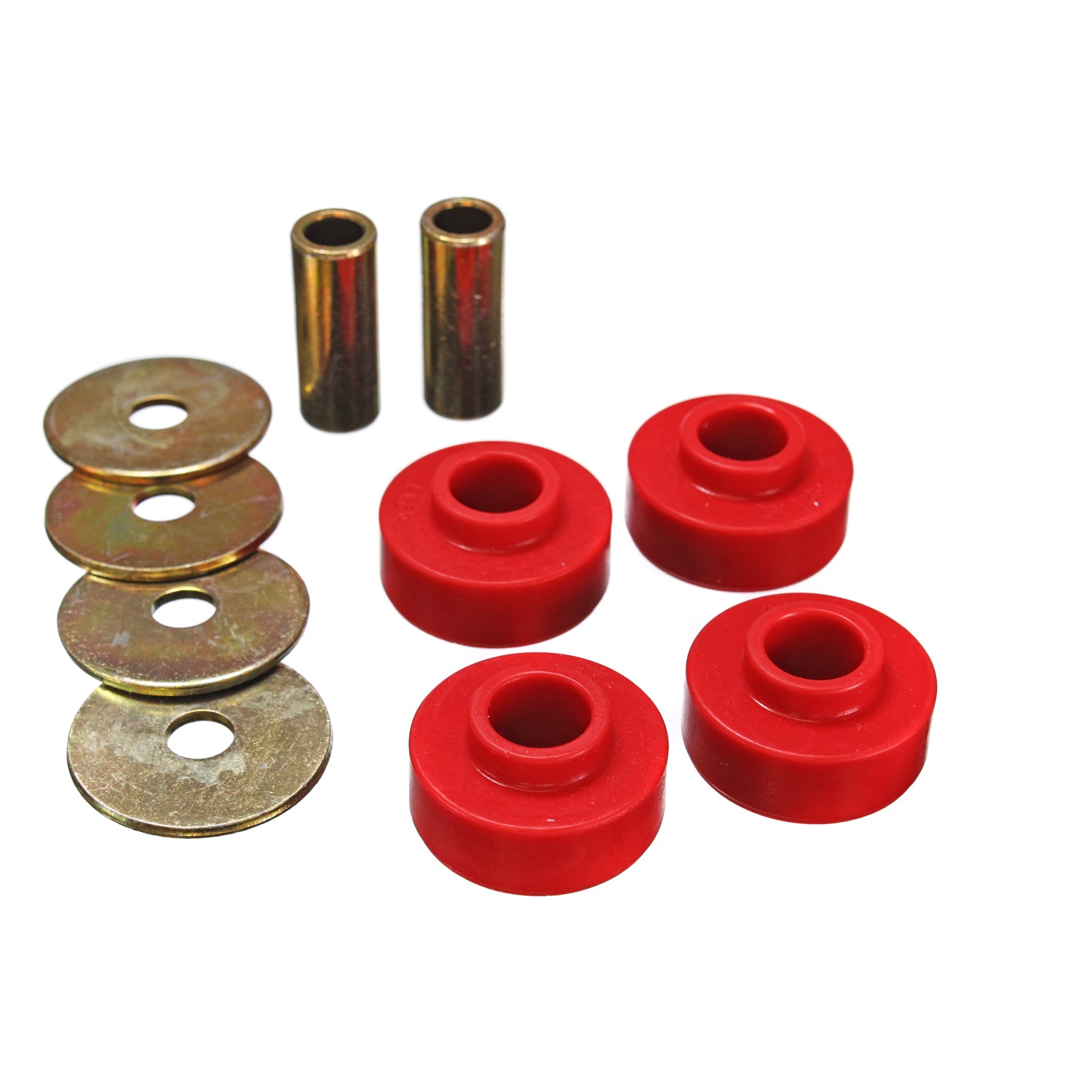 Red Rear Differential Carrier Bushing Set <br>03-04 Ford Mustang