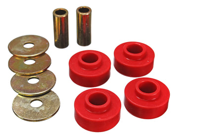 Red Rear Differential Carrier Bushing Set <br>03-04 Ford Mustang