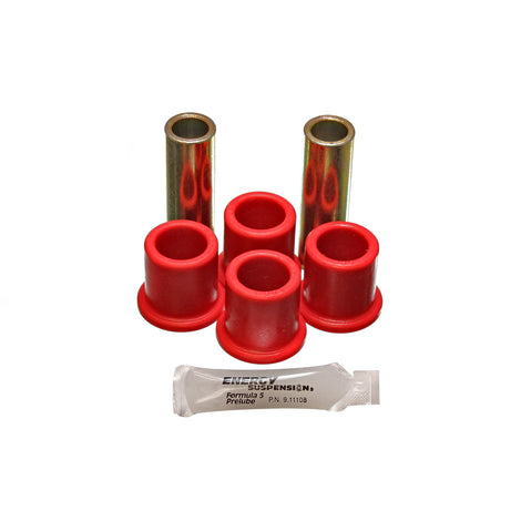 Red Rear Spring Frame Shackle Bushing Set <br>75-81 Ford F-150