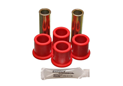 Red Rear Spring Frame Shackle Bushing Set <br>75-81 Ford F-150