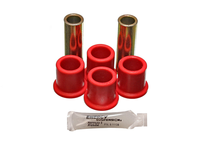 Red Rear Spring Frame Shackle Bushing Set <br>75-81 Ford F-150
