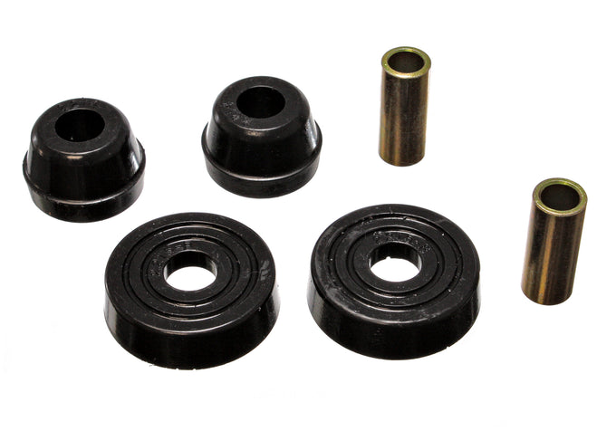 Black McPherson Strut Tower Bushing Set <br>83-99 Ford Mustang