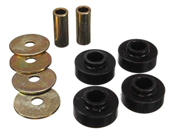 Black Rear Differential Carrier Bushing Set <br>03-04 Ford Mustang