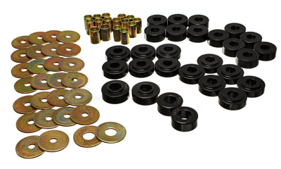 Black Rear Frame Shackle Bushing Set <br>78-79 Ford Bronco