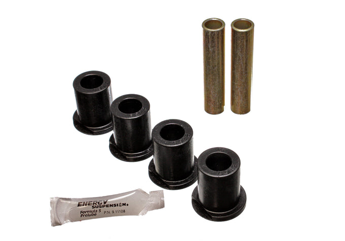 Black Rear Spring Frame Shackle Bushing Set <br>80-96 Ford Bronco F-150 F-250 F-350