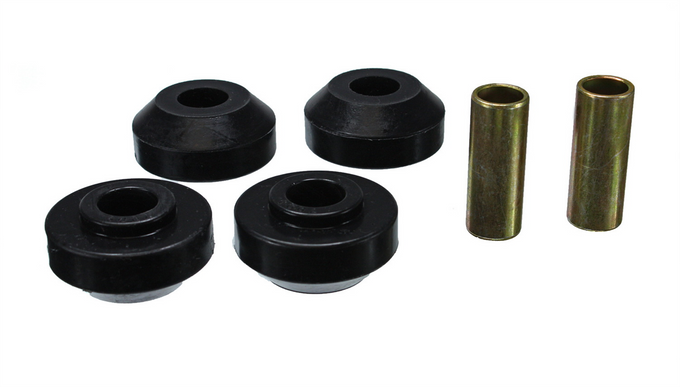 Black Front Strut Rod Bushing Set <br>67-73 Ford Mustang