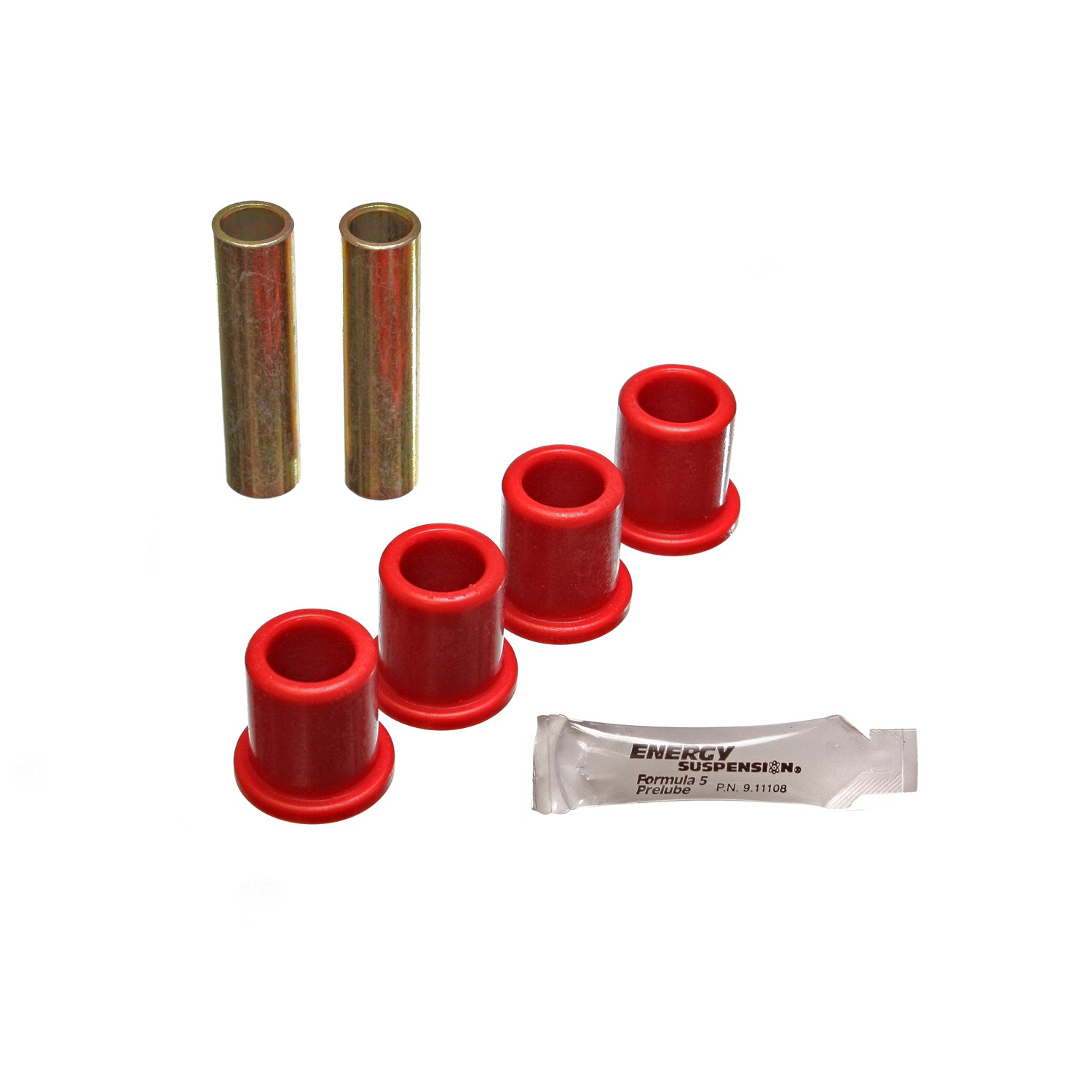 Red Rear 2WD Frame Shackle Bushings Set <br>85-90 Ford Bronco II