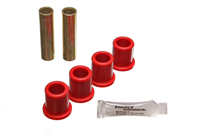 Red Rear 2WD Frame Shackle Bushings Set <br>85-90 Ford Bronco II