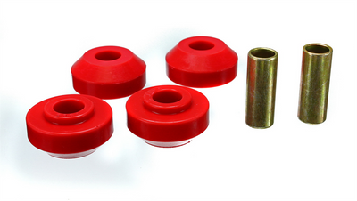 Red Front Strut Rod Bushing Set <br>67-73 Ford Mustang