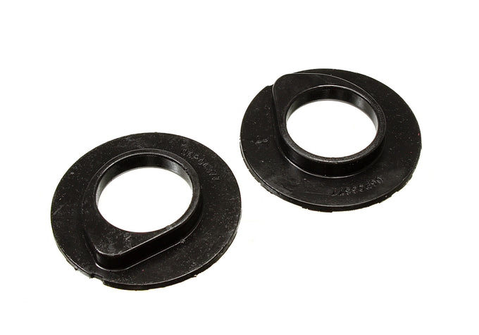 Black Front Coil Spring Isolator Set <br>90-96 Ford Bronco F-150