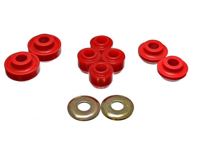 Red Strut Rod Bushing Set <br>86-95 Ford Taurus