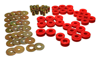 Red Rear Frame Shackle Bushing Set <br>78-79 Ford Bronco