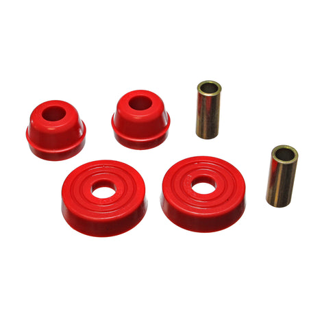 Red McPherson Strut Tower Bushing Set <br>83-99 Ford Mustang