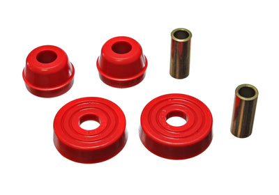 Red McPherson Strut Tower Bushing Set <br>83-99 Ford Mustang