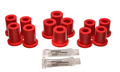 Red Rear Spring Frame Shackle Bushing Set <br>83-93 Dodge Ram 50