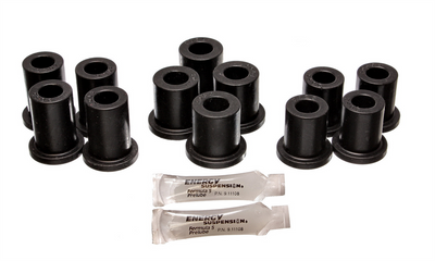 Black Rear Spring Frame Shackle Bushing Set <br>83-93 Dodge Ram 50