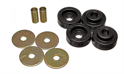 Black Torsion Bar Crossmember Mount Bushing Set <br>75-80 Chrysler Cordoba