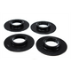 Black Rear Coil Spring Isolator Set <br>01-10 Chrysler PT Cruiser