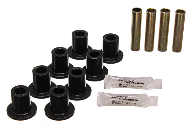 Black Front Leaf Spring Bushing Set <br>75-80 Dodge D200 D300