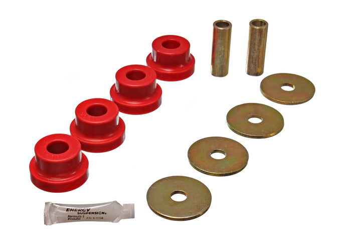 Red Rear Differential Carrier Bushing Set <br>70-73 Nissan 240Z