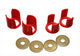 Red Rear Subframe Insert Set <br>89-94 Nissan 240SX