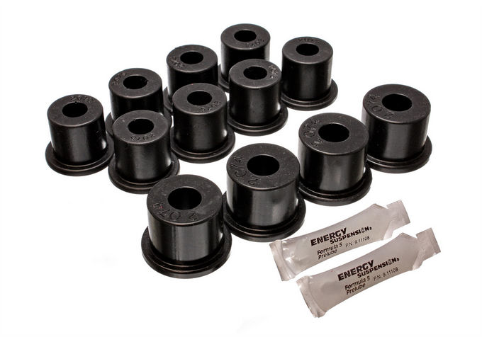 Black Rear Leaf Spring Bushing Set <br>80-86 Nissan 720