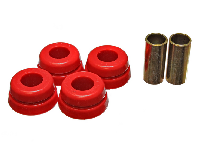 Red Front Strut Rod Bushing Set <br>79-94 Toyota Pickup
