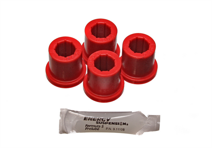 Red Rear Spring Frame Shackle Bushing Kit <br>80-88 Toyota Pickup
